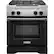 Front. KitchenAid - 4.1 Cu. Ft. Self-Cleaning Freestanding Dual Fuel Convection Range - Imperial Black.