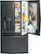 Front Zoom. GE - 27.7 Cu. Ft. French Door-in-Door Refrigerator with External Water & Ice Dispenser - Fingerprint resistant black slate.