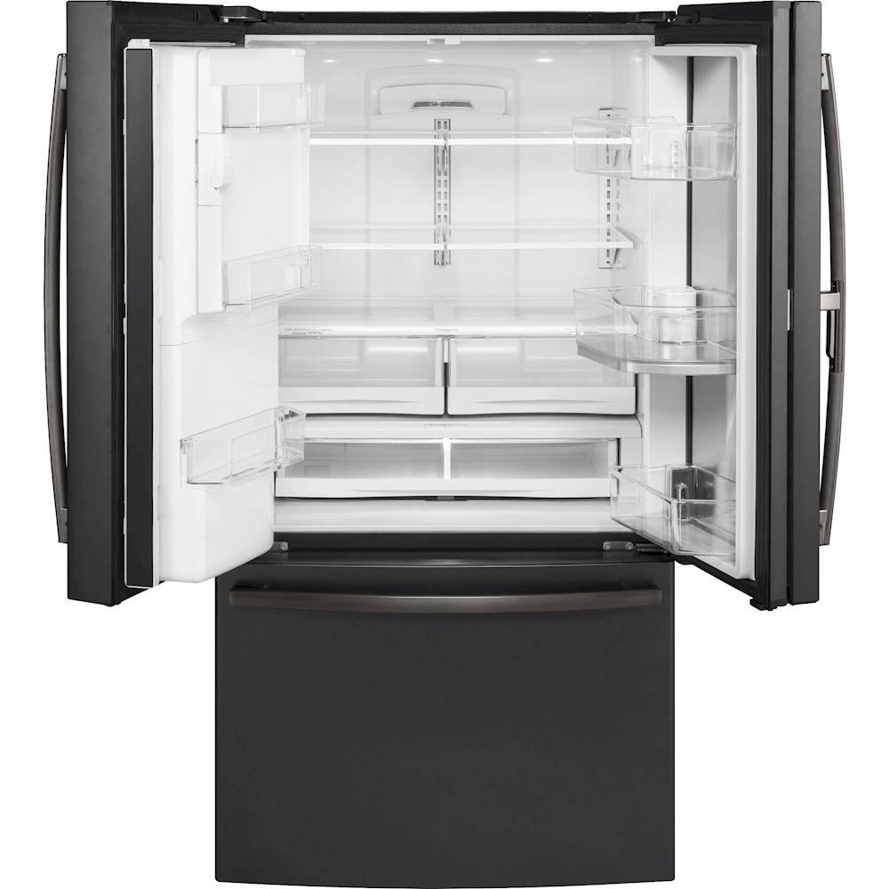 Alt View 2. GE - 27.7 Cu. Ft. French Door-in-Door Refrigerator with External Water & Ice Dispenser.