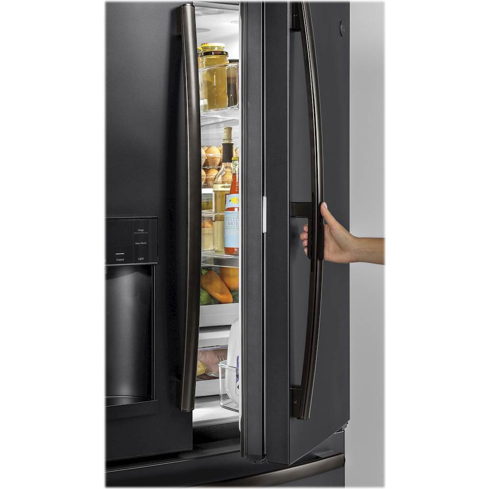 GE 27.8 Cu. Ft. French Door in Door Refrigerator Black Slate GFD28GELDS