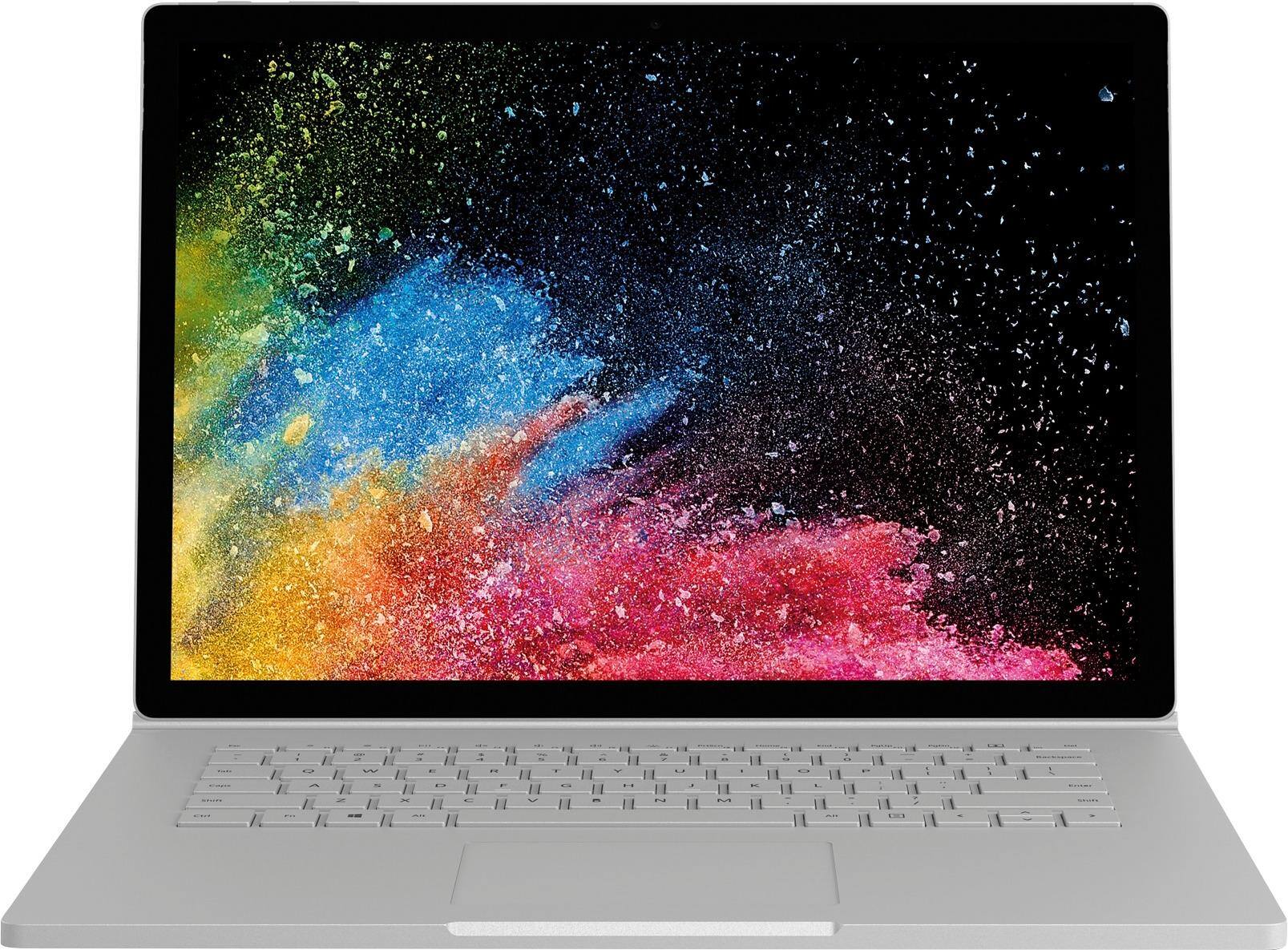 Alt View 19. Microsoft - Surface Book 2 - 15" Touch-Screen PixelSense™ - 2-in-1 Laptop - Intel Core i7 - 16GB Memory - 256GB SSD - Silver.