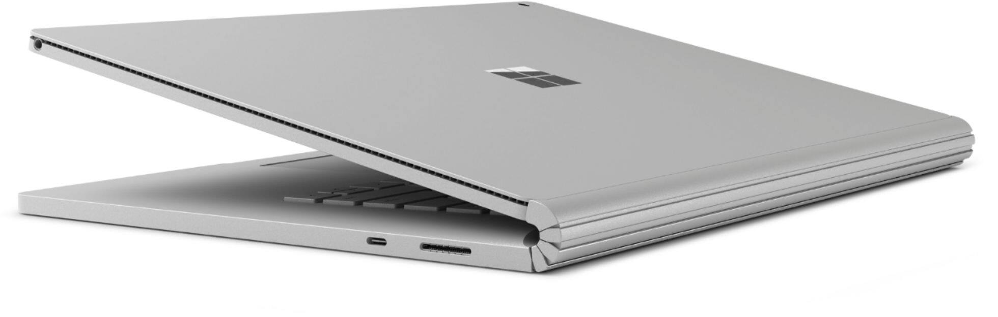 Alt View 1. Microsoft - Surface Book 2 - 15" Touch-Screen PixelSense™ - 2-in-1 Laptop - Intel Core i7 - 16GB Memory - 256GB SSD - Silver.