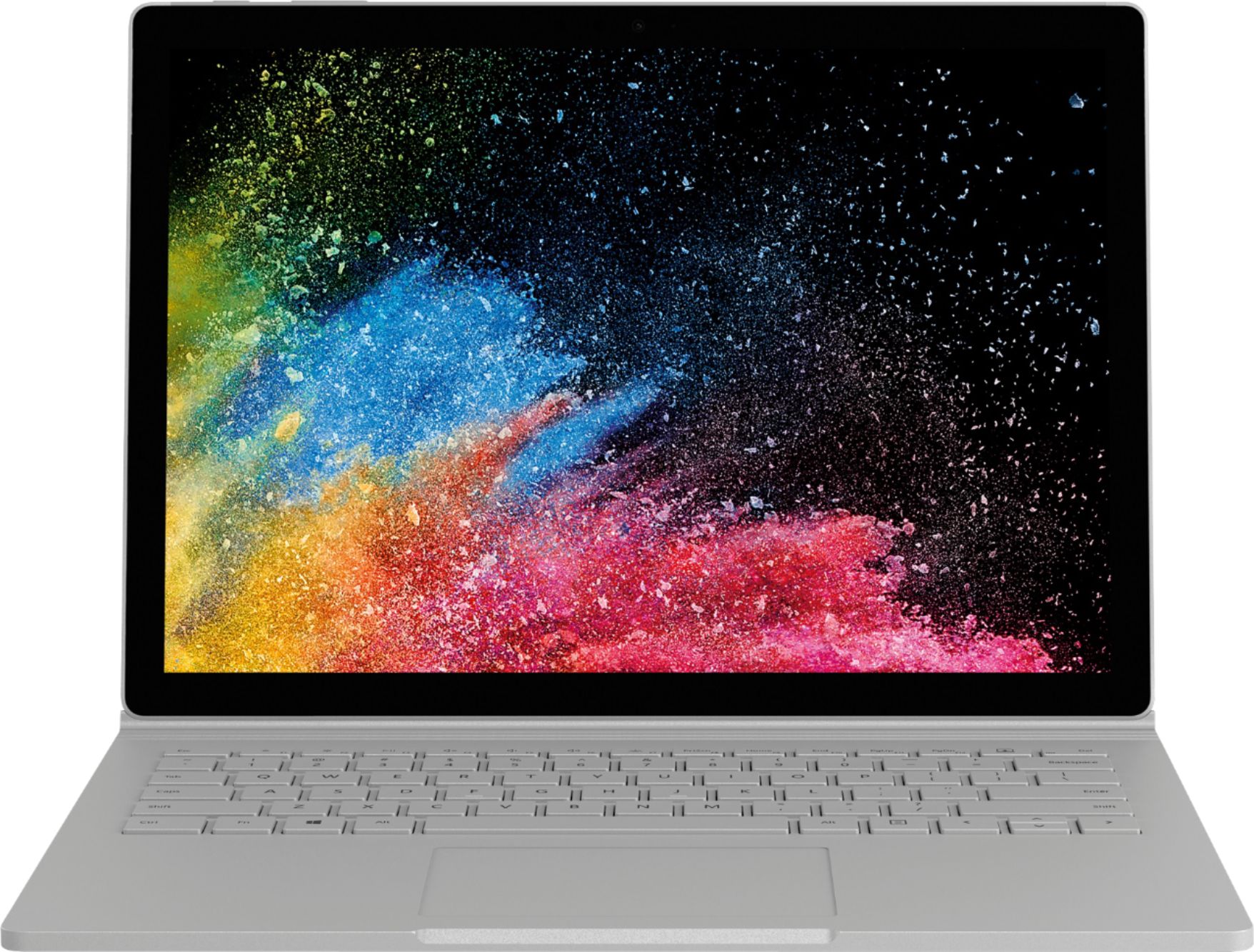 Angle View: Microsoft - Surface Book 2 - 13.5" Touch-Screen PixelSense™ - 2-in-1 Laptop - Intel Core i7 - 8GB Memory - 256GB SSD - Platinum