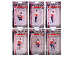 "Race Crew" 6 piece Figure Set for 1/18 scale models by American Diorama
