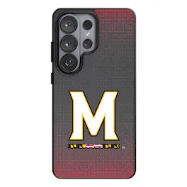 Keyscaper - NCAA - Maryland Terrapins Linen Galaxy Magnetic Bump Case - S25 Ultra - Black