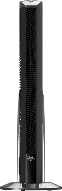 Front Zoom. Vornado - OSCR37 Oscillating Tower Fan with Remote - Black.