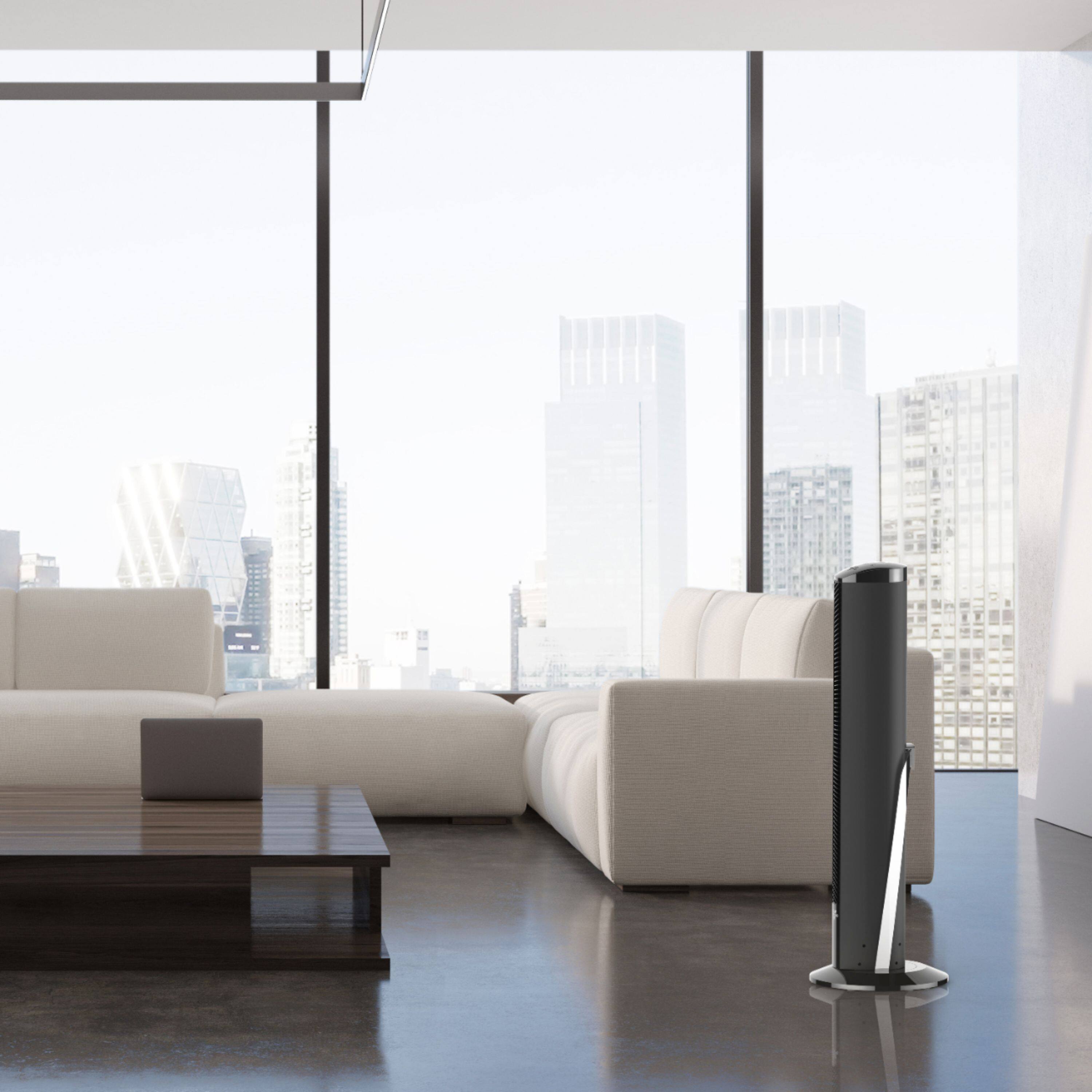 Alt View 14. Vornado - OSCR37 Oscillating Tower Fan with Remote - Black.