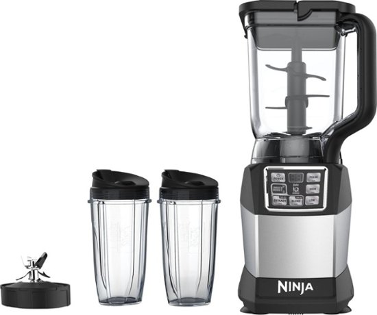 Ninja - Nutri Ninja Auto-iQ 6-Speed Blender - Silver - Front_Zoom