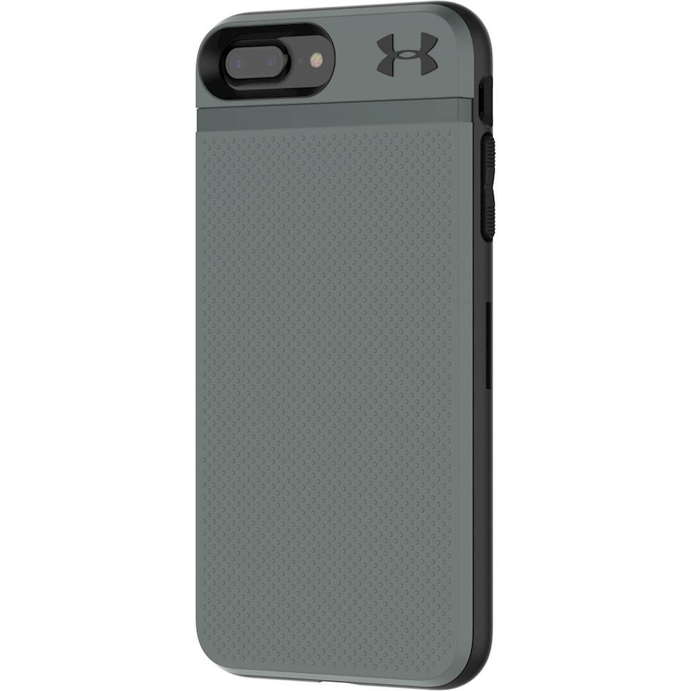 ua protect stash case for apple iphone 7 plus and 8 plus - graphite/black