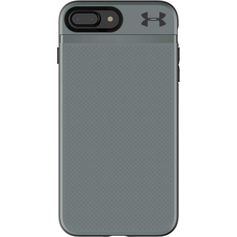 ua protect stash case for apple iphone 7 plus and 8 plus - graphite/black