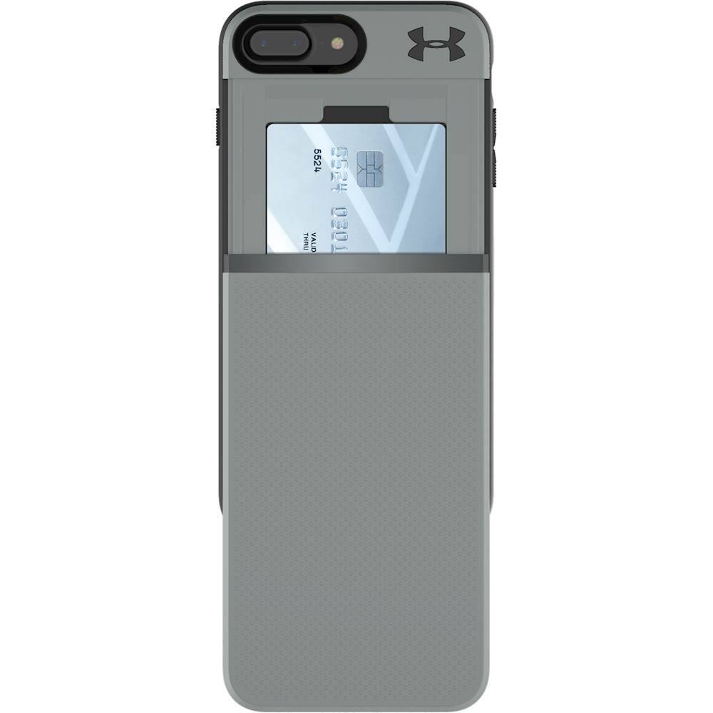 ua protect stash case for apple iphone 7 plus and 8 plus - graphite/black ua protect stash case for apple iphone 7 plus and 8 plus - graphite/black