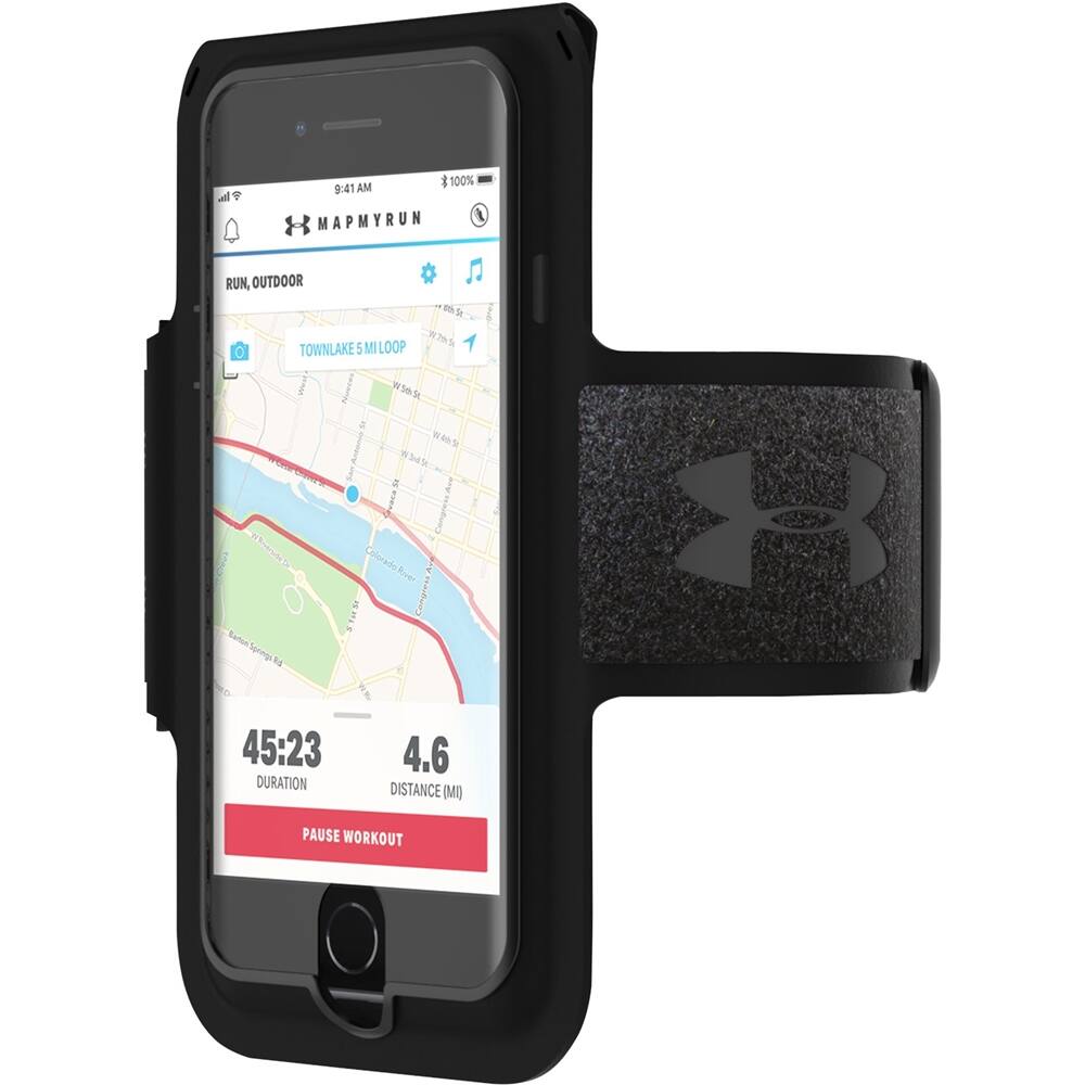 Best Buy Under Armour Armband Case for Most Cell Phones Black UA004BLK