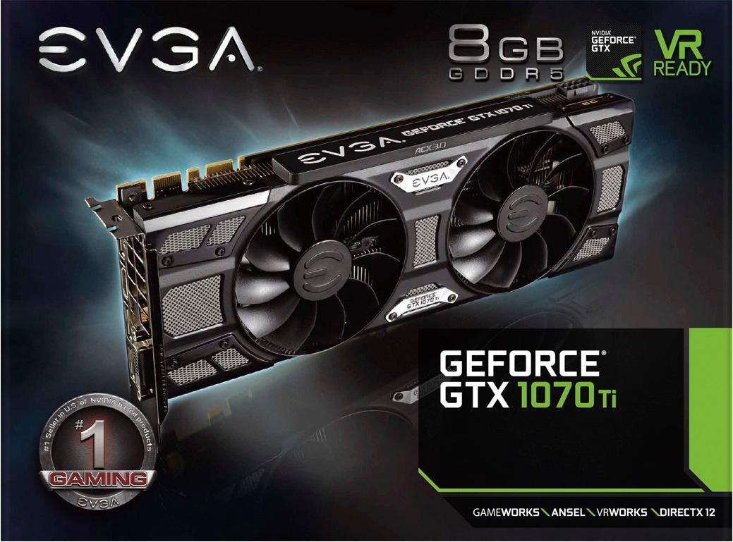 EVGA NVIDIA GeForce GTX 1070 SC 8GB GDDR5 Gaming Black Edition Graphics Card
