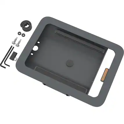 Front. Heckler Design - Heckler Design H659 Mounting Enclosure for iPad mini (6th Generation), Power Adapter, Network Adapter - Black Gray - Black.