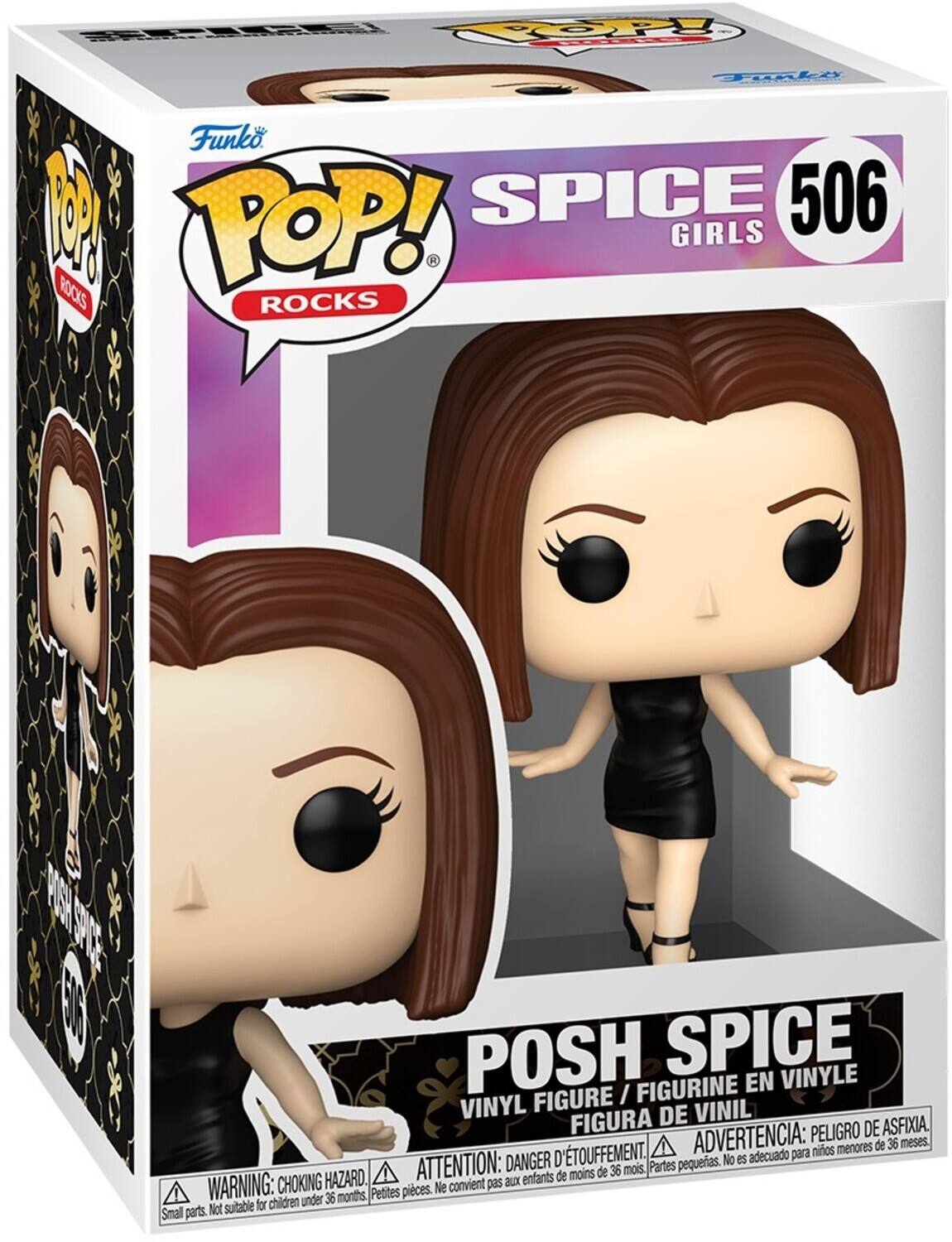 FEE COPY Faki us Funko POP! ROCKS SPICE 506 GIRLS ROCKS L SE F  POSH SPICE VINYLE FIGURINE EN FIGURE I VINYL DE VINIL FIGURA PELIGRO DE ASFIXIA. D'TOUFFEMENT. ADVERTENCIA: para niños menores de 36 meses DANGER pequeñas. No es adecuado HAZARD. ATTENTION: aux enfants de moins de 36 mois. Partes WARNING: CHOKING Petites pièces. Ne convient pas for children under 36 months Small parts Not suitable