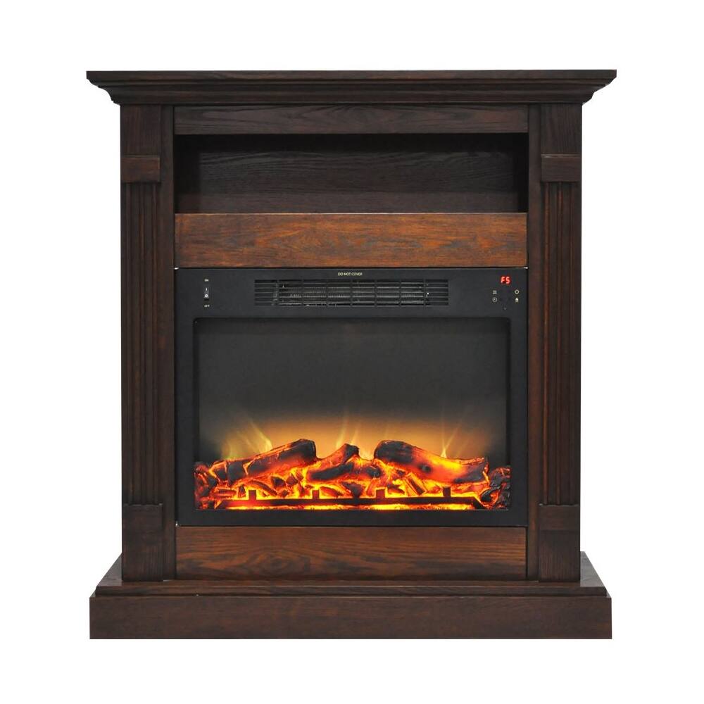 Best Buy Cambridge Sienna Electric Fireplace Walnut/Slate CAM34371WALLG2