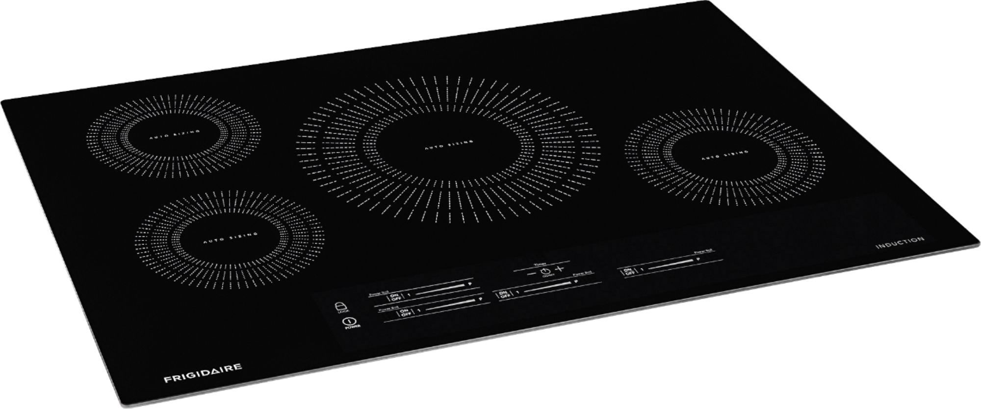 Angle View: Frigidaire - 36" Electric Induction Cooktop - Black