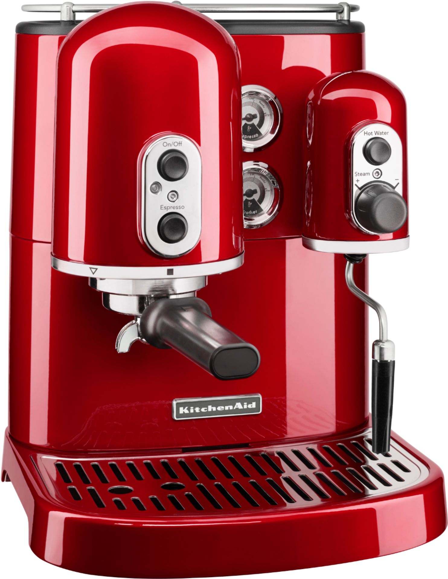 KitchenAid Pro Line Series Espresso Machine with 15 bars of pressure and  Milk Frother Candy Apple Red KES2102CA - Best Buy