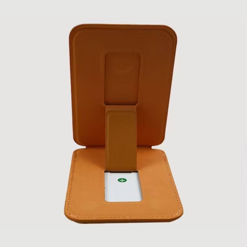 Alt View 2. Entronix - Entronix Leather Magnetic Wallet Attachment for MagSafe & Magnetic Phone Cases – Slim Card Holder Phone Accessory - Navy Blue.