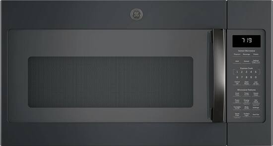 Ge 1 9 Cu Ft Over The Range Microwave Black Slate Jvm7195flds Best Buy