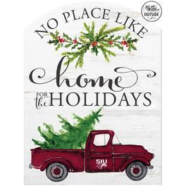 Jardine - Southern Illinois Salukis 16'' x 22'' Holiday Marquee Sign - White