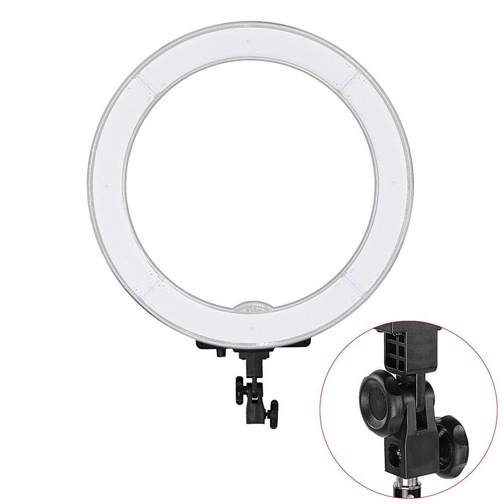 Left. Neewer - Adjustable Ring Light Converter Adapter for Light Stands, Plastic.