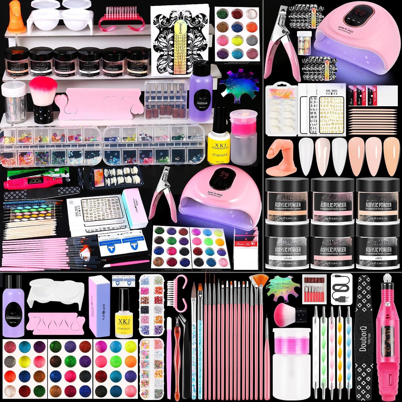 Stylel Star - Kit Drill Light Full Set Professional Starter Beginners Everything Onenail Nails Kitset Come Lots Ofaccessories