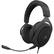 Front. CORSAIR - HS50 Wired Stereo Gaming Headset for PC, Xbox One, PS4, Nintendo Switch and Mobile Devices - Blue.