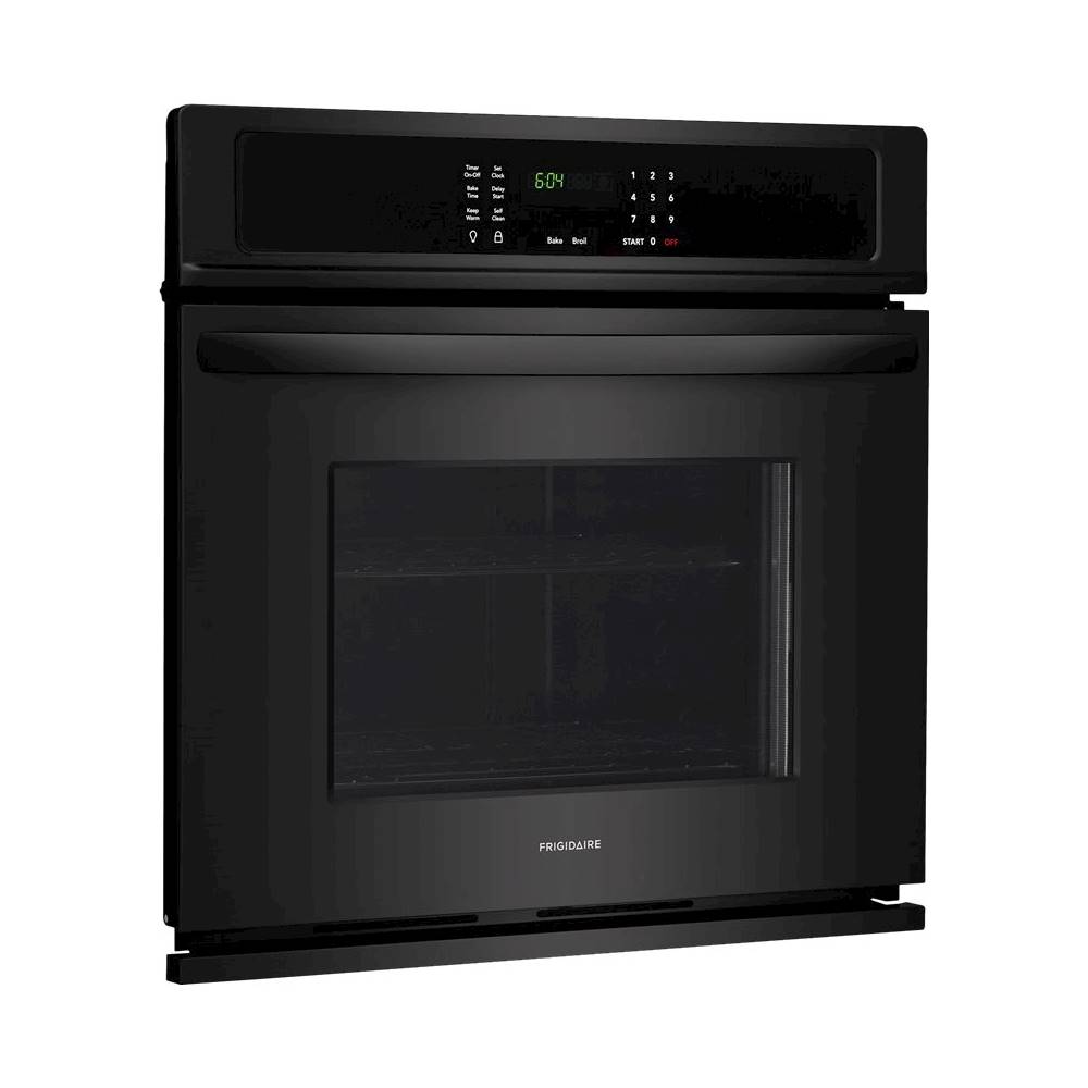 Angle View: Frigidaire - 30" Built-In Single Electric Wall Oven - Black