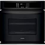 Frigidaire - 27" Built-In Single Electric Wall Oven - Black - Front_Standard