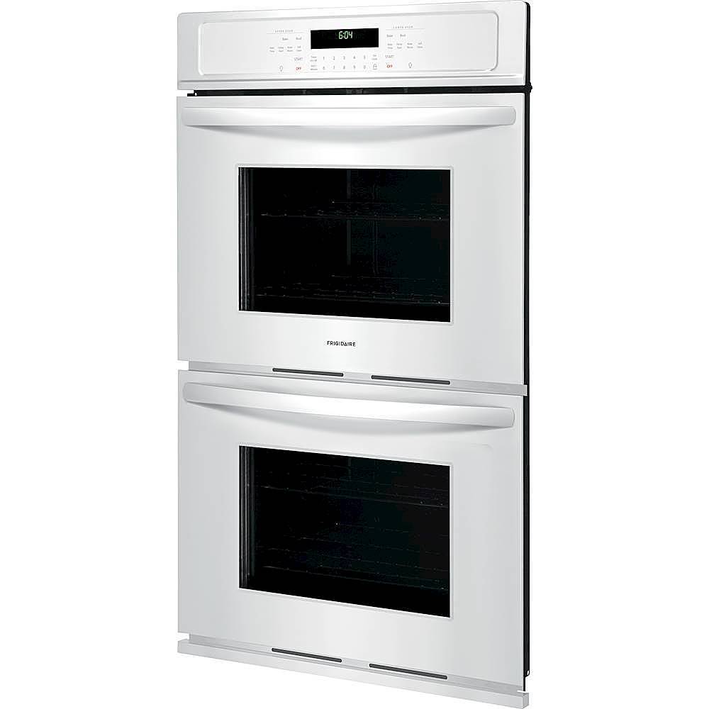 Left View: Frigidaire - 27" Built-In Double Electric Wall Oven - White