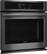 Angle. Frigidaire - 30" Built-In Single Electric Wall Oven - Black stainless steel.