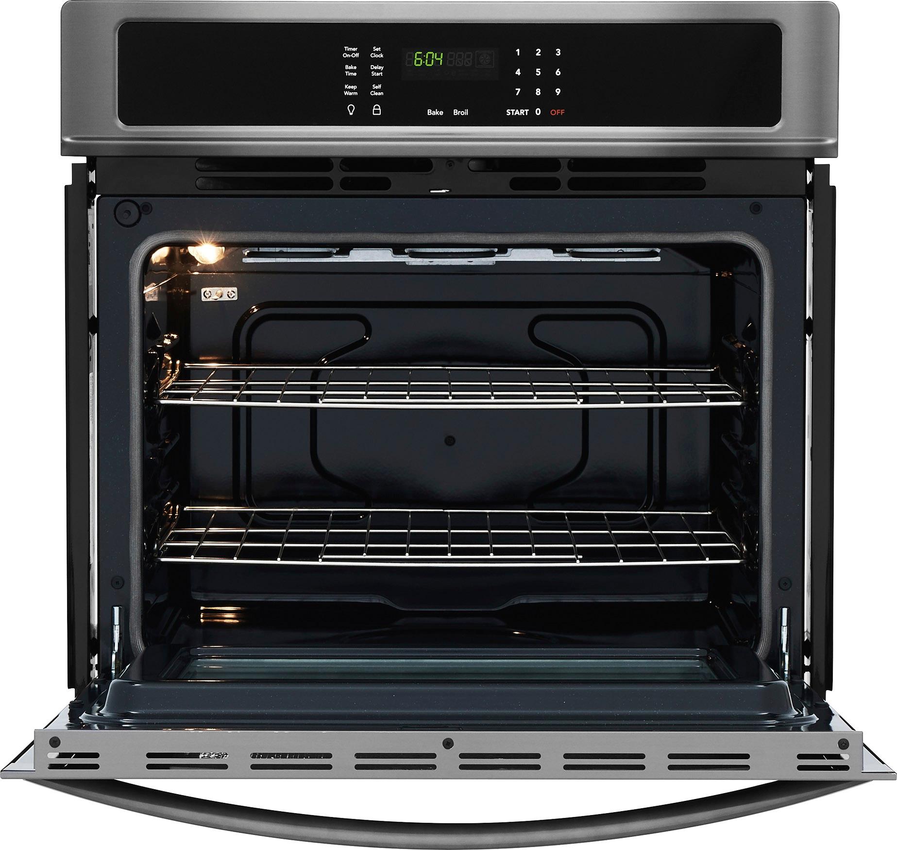 Frigidaire 30" Built-In Single Electric Wall Oven Black stainless steel Frigidaire Oven Black Stainless Steel