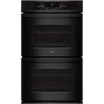 Frigidaire - 27" Built-In Double Electric Wall Oven - Black - Front_Standard