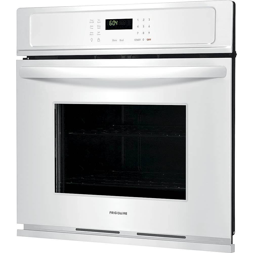 Left View: Frigidaire - 27" Built-In Single Electric Wall Oven - White