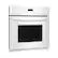 Angle. Frigidaire - 30" Built-In Single Electric Wall Oven - White.