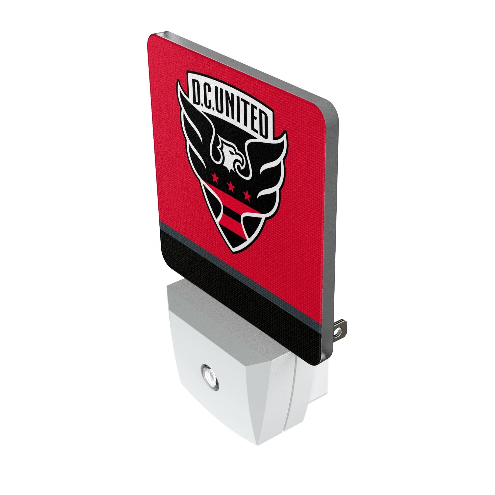 Alt View 1. Keyscaper - D.C. United Team Stripe Nightlight 2-Pack - Multicolor.
