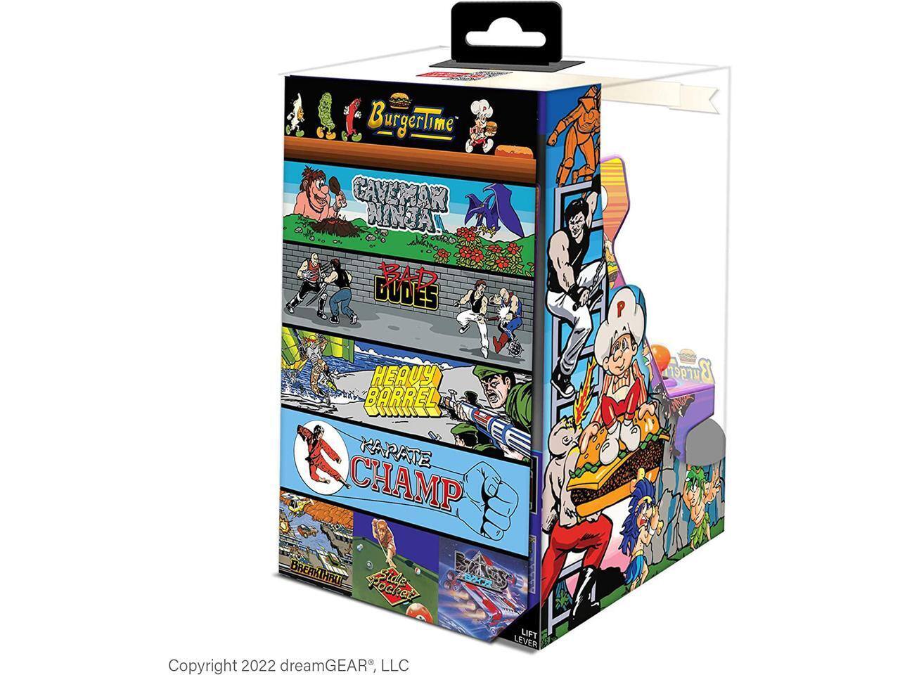BurgerTime CAYEMAR WINA! BAD BUDES P HEAVY BARREL KARATE CHAMP BREAKTHRU Pocket Side 2 RVXR Burgen Copyright 2022 dreamGEAR, LLC LIFT LEVER
