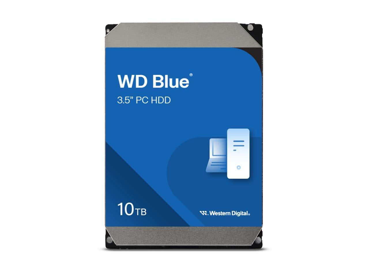 Western Digital - WD Blue WD100EAGZ 10TB 7200 RPM 512MB Cache SATA 6.0Gb/s 3.5" Internal Hard Drive