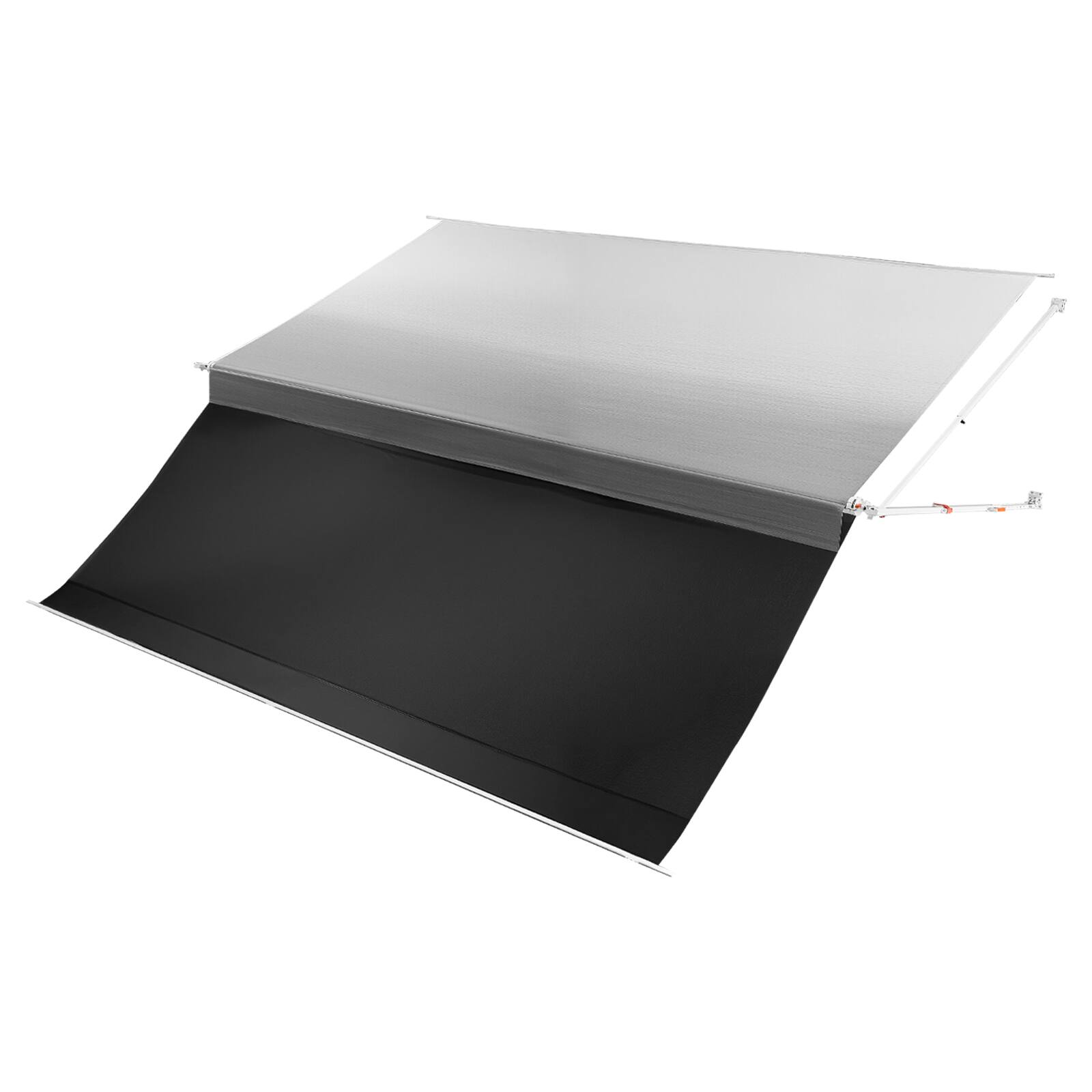 Alt View 5. VEVOR - Manual RV Awning Complete Kit & Sunshade Screen,18.12FT Retractable RV Awning with Aluminum Alloy Frame - Gradient Gray.