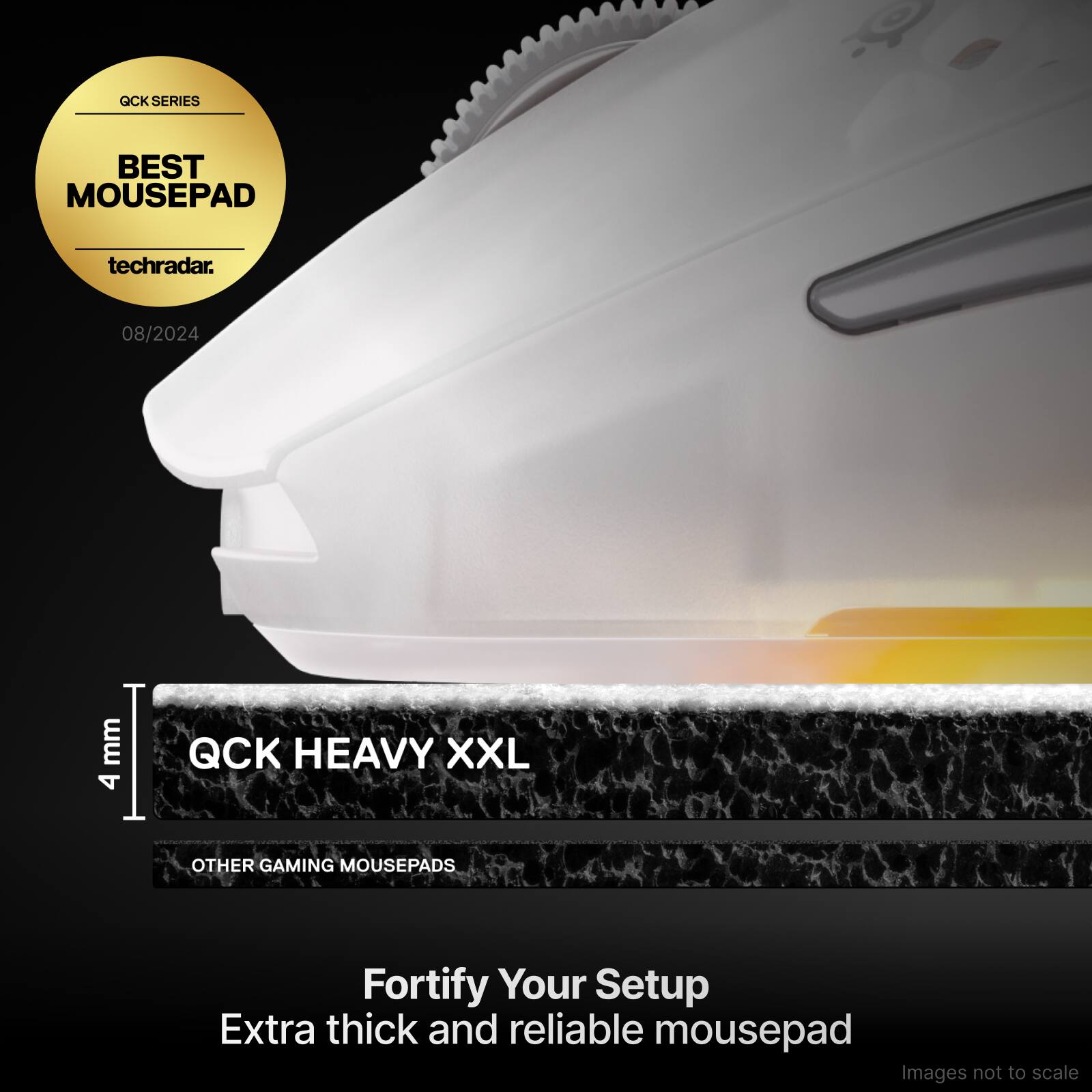 GCK SERIES BEST MOUSEPAD techradar. 08/2024 mm I 4 QCK HEAVY XXL OTHER GAMING MOUSEPADS Fortify Your Setup Extra thick and reliable mousepad Images not to scale