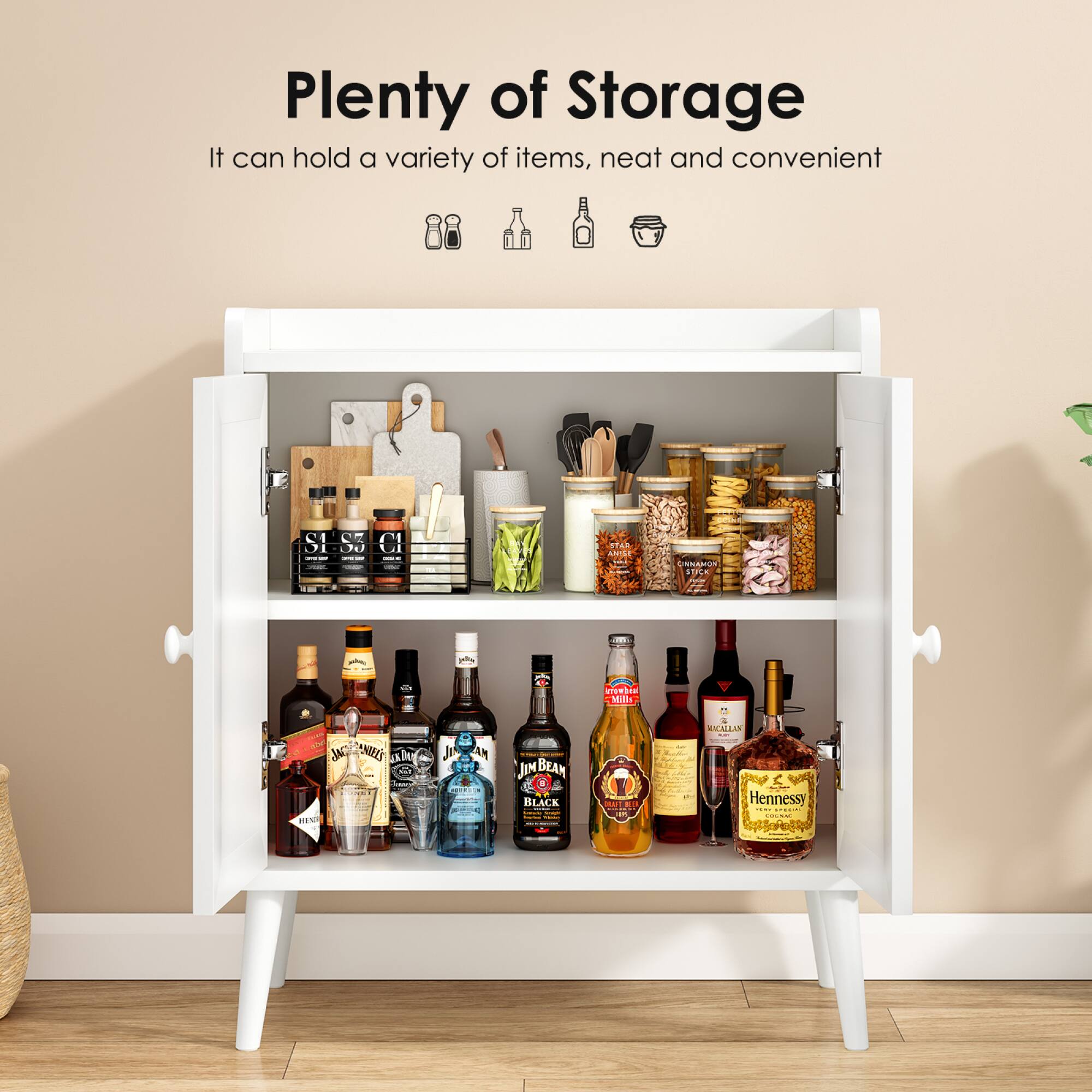 Plenty of Storage  
It can hold a variety of items, neat and convenient