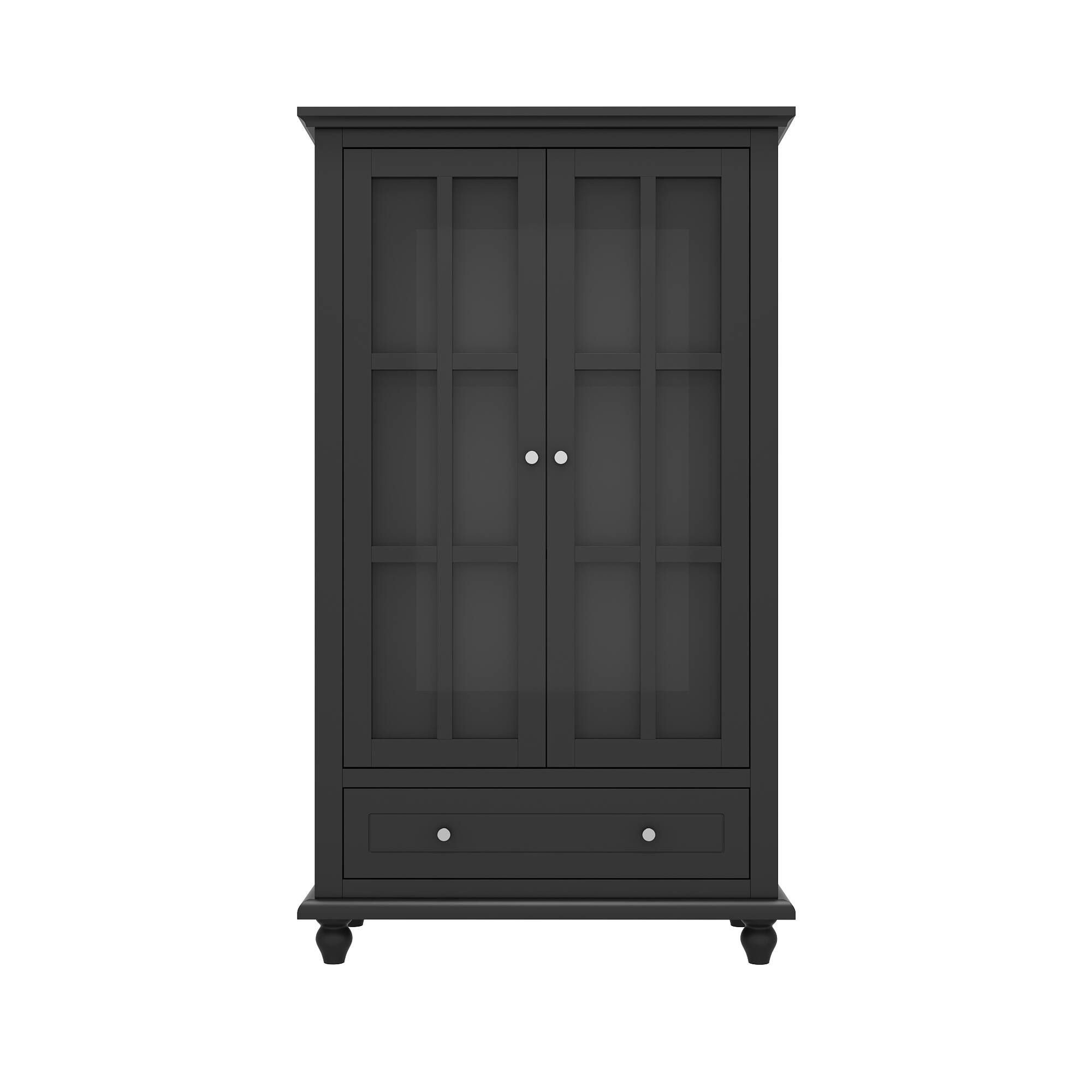Front. Famapy - Famapy Buffet Cabinet Buffet Pantry Showcase & Organize in Style Credenzas - Black.