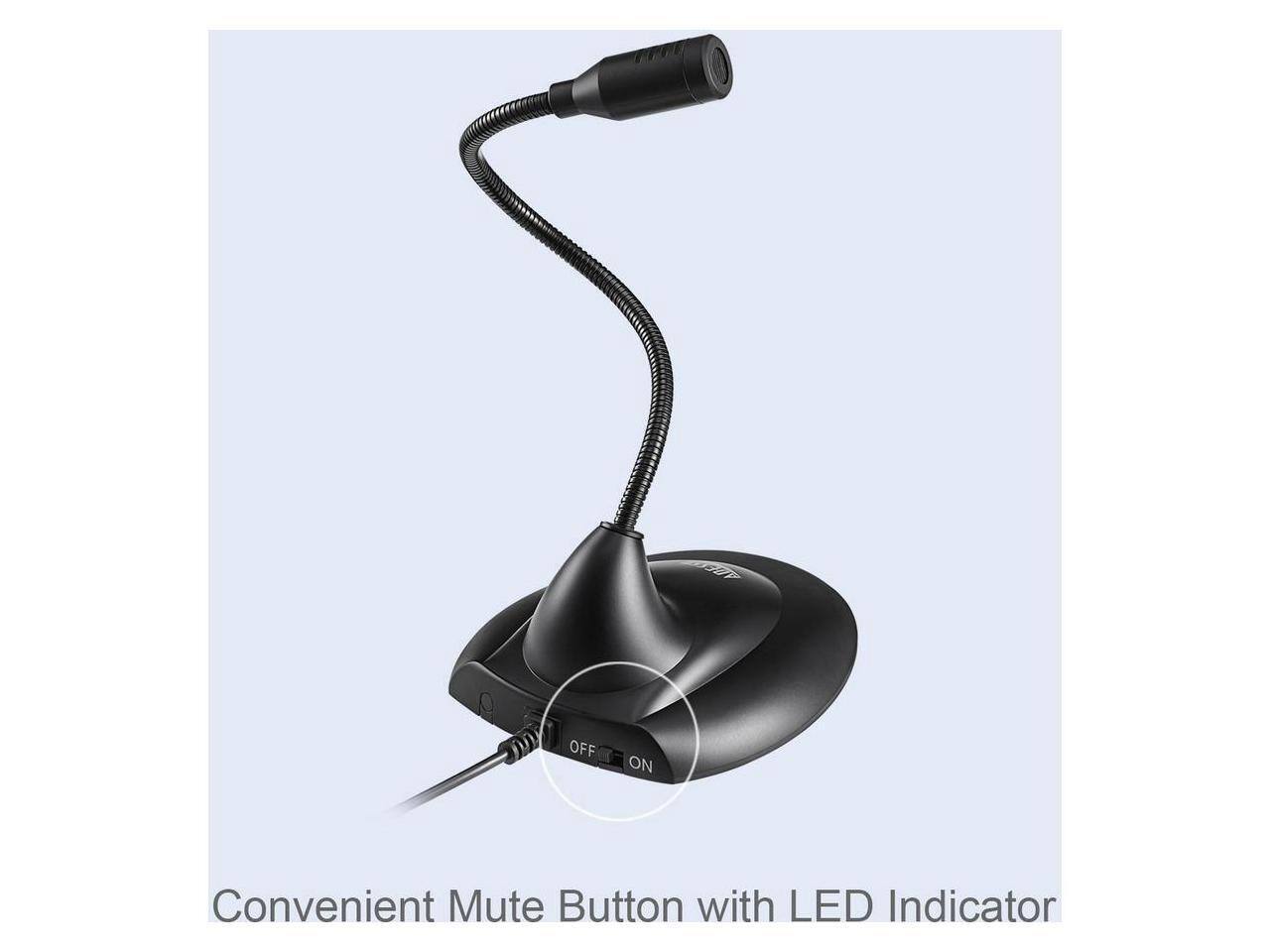 Convenient Mute Button with LED Indicator