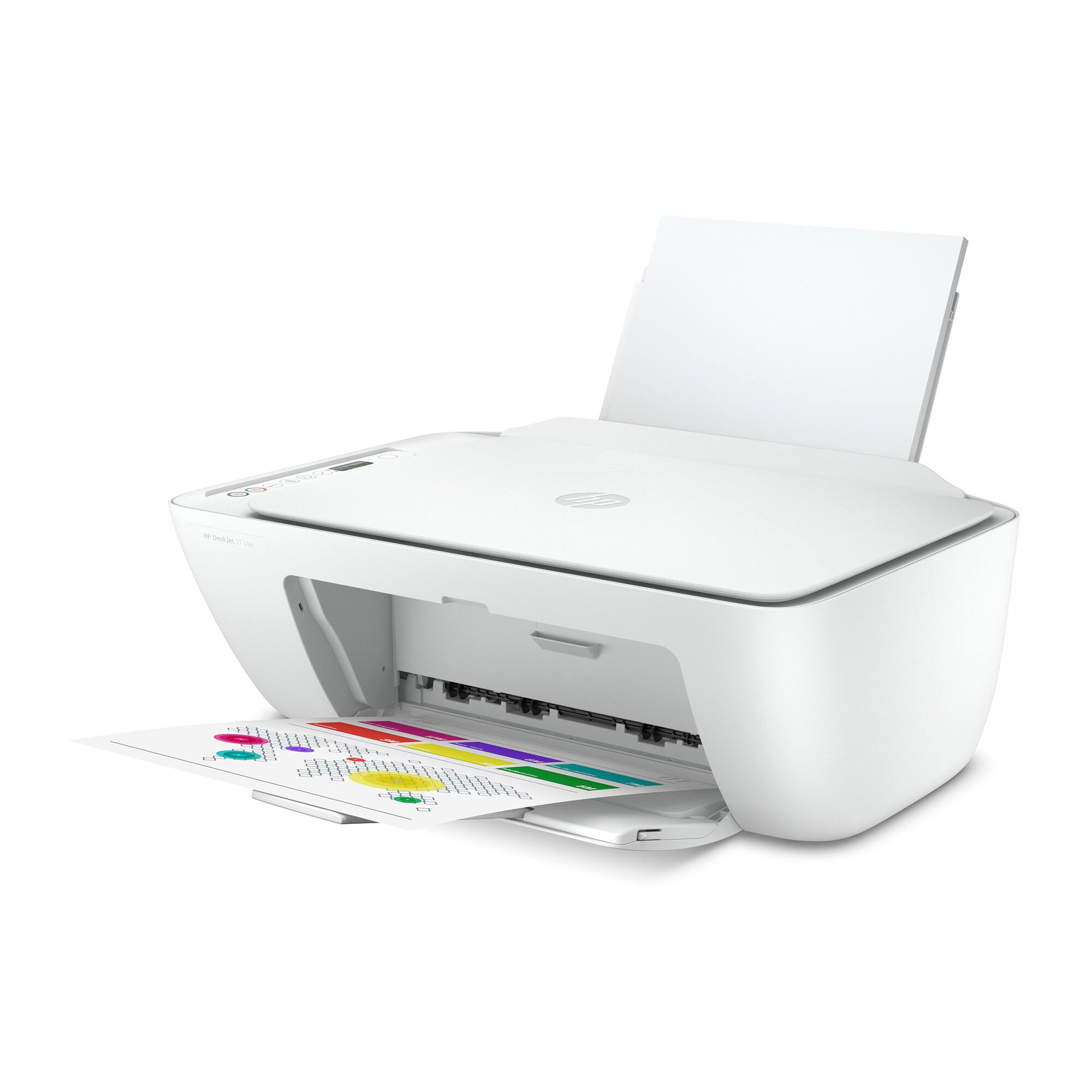 Alt View 18. HP - DeskJet 2734e Wireless All-In-One Inkjet Printer with 6 months of Instant Ink included from HP+ - White.