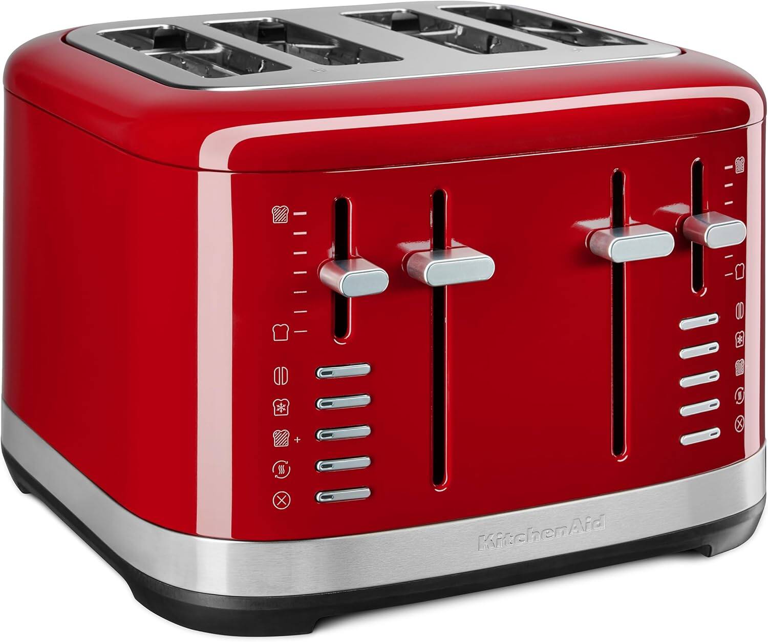 Alt View 1. KitchenAid - 4 Slice Programmable Toaster, 120V, Empire Red - Empire Red.