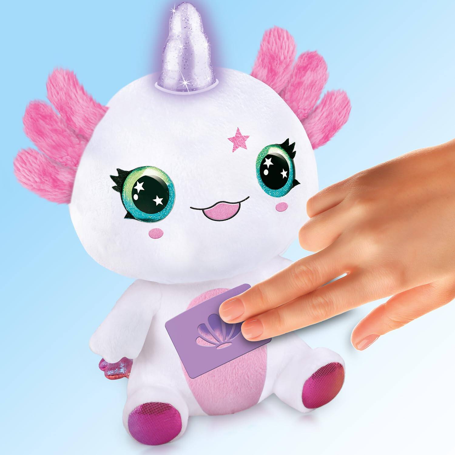 Alt View 4. Canal Toys - Airbrush Plush Light-Up Axolotl – DIY Mood Light Plush Kit.