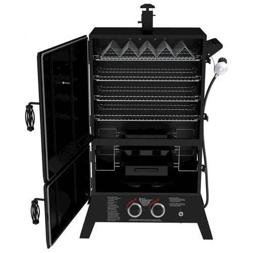 Best Buy DynaGlo 36" Wide Body LP Gas Smoker Black DGW1235BDPD