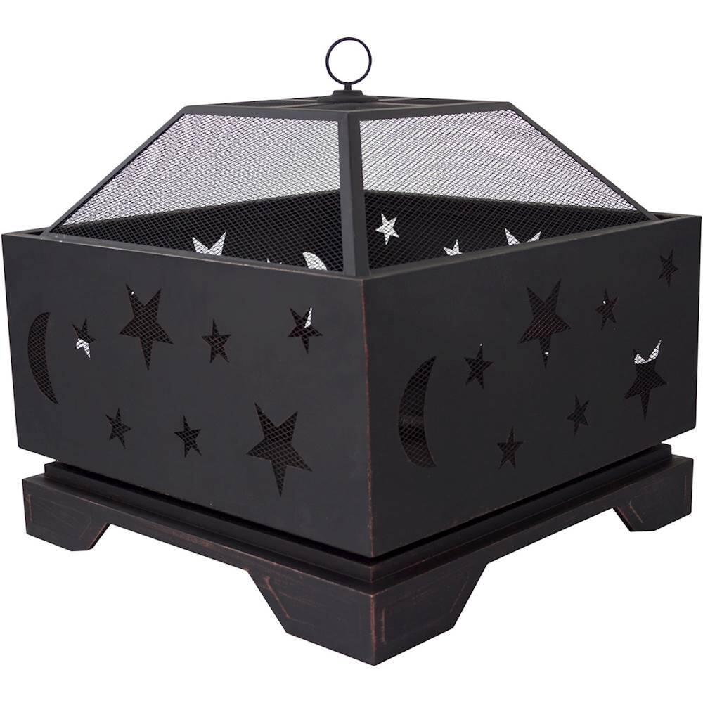 Front. Pleasant Hearth - Stargazer Fire Pit - Rubbed Bronze.