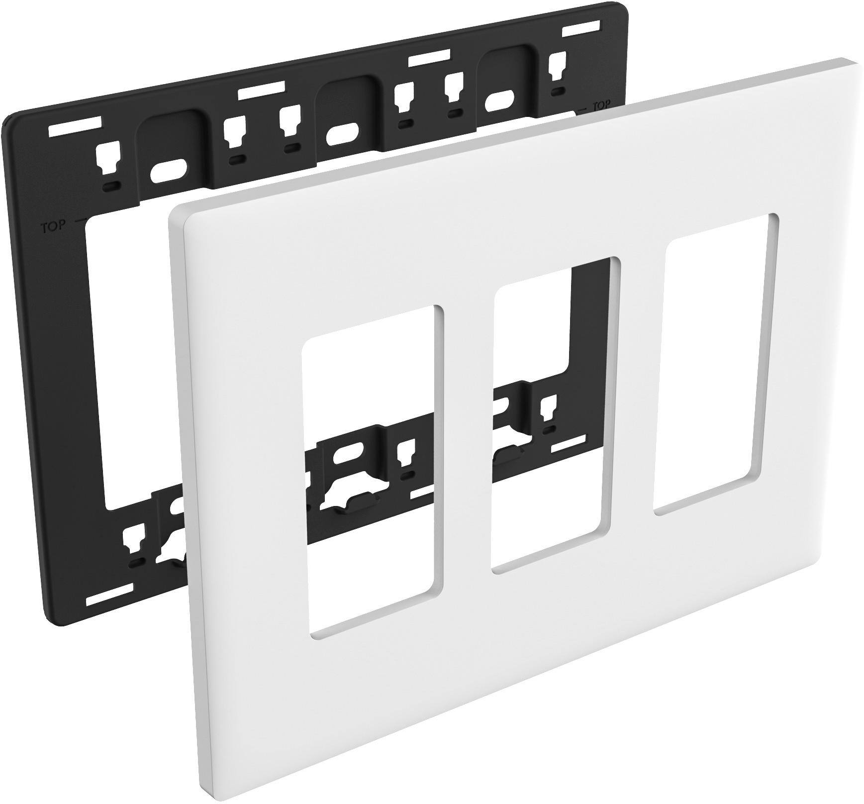 Customer Reviews Noon ThreeSwitch Wall Plate Satin White N203US